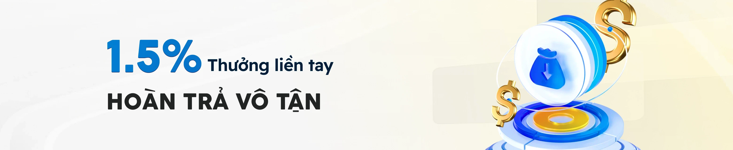 Thưởng ngay 1.5% giá trị tiền nạp